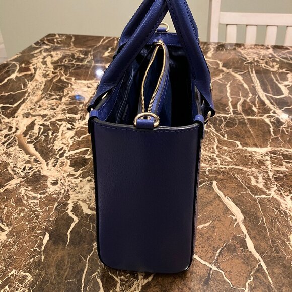 Kate Spade Blue Leather Handbag (Tote or Shoulder Bag) - Picture 8 of 14
